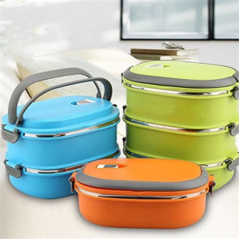 3 layer stainless steel thermal insulated lunch box|insulated lunch box keep warm.